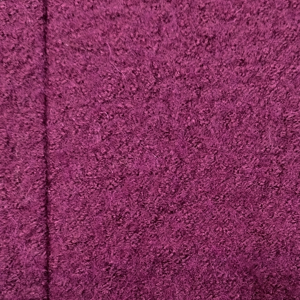 Elevenses for Anthropologie Burgundy Wool Blend Peplum Jacket | Size 8 - Picture 5 of 8